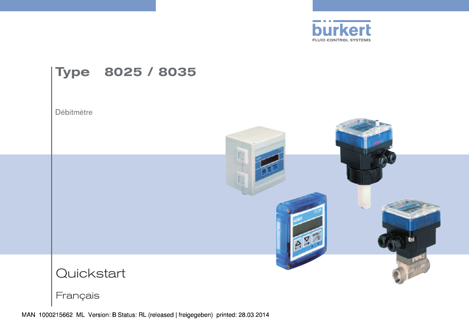 Français | Burkert Type 8035 User Manual | Page 117 / 174