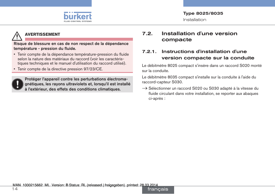 Burkert Type 8035 User Manual | Page 130 / 174