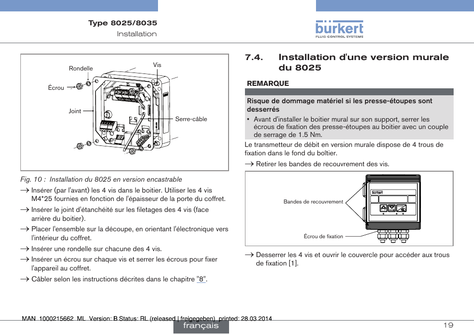 Burkert Type 8035 User Manual | Page 135 / 174