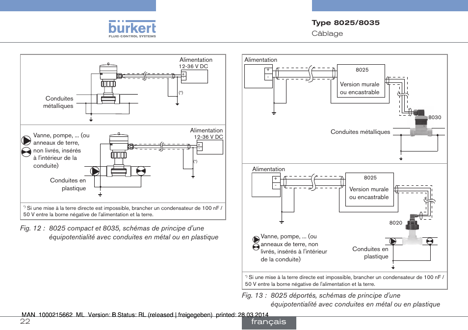 Français | Burkert Type 8035 User Manual | Page 138 / 174