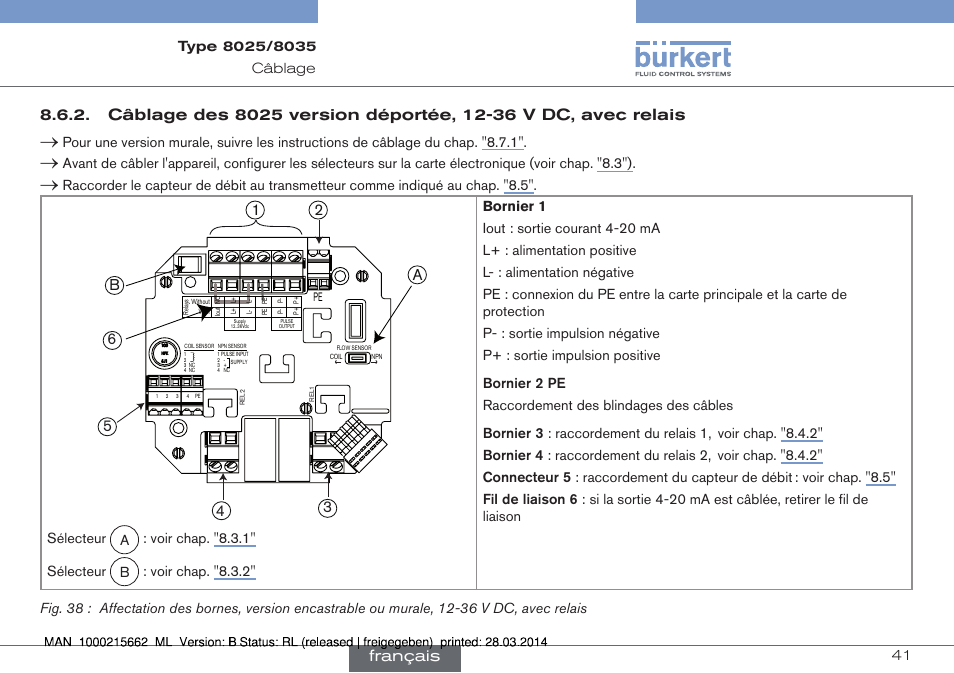 Français | Burkert Type 8035 User Manual | Page 157 / 174