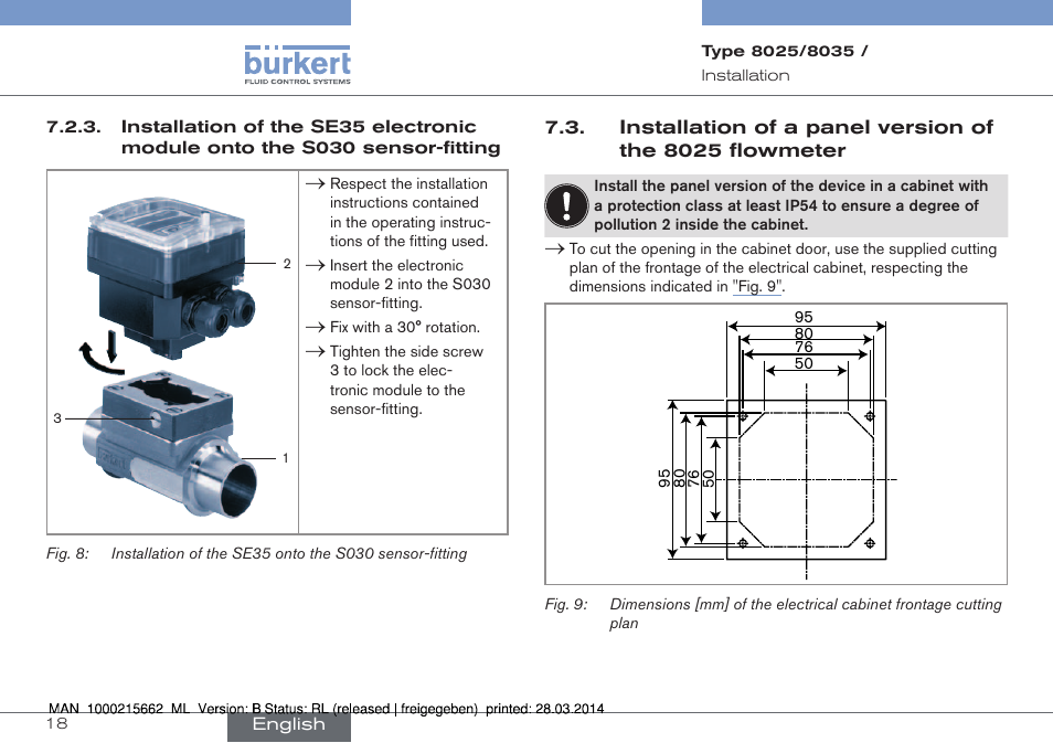 Burkert Type 8035 User Manual | Page 18 / 174