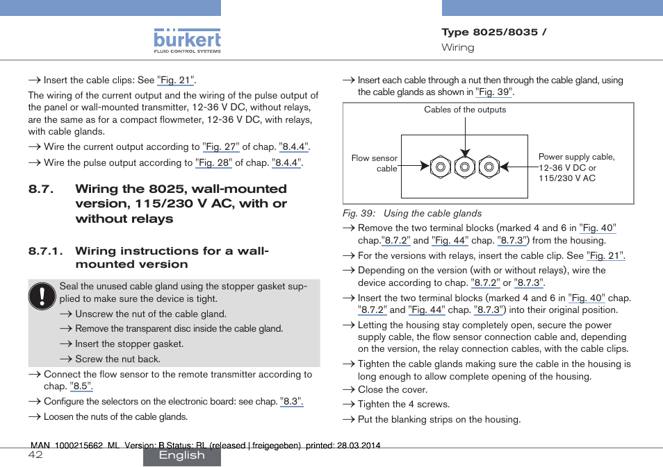 Burkert Type 8035 User Manual | Page 42 / 174