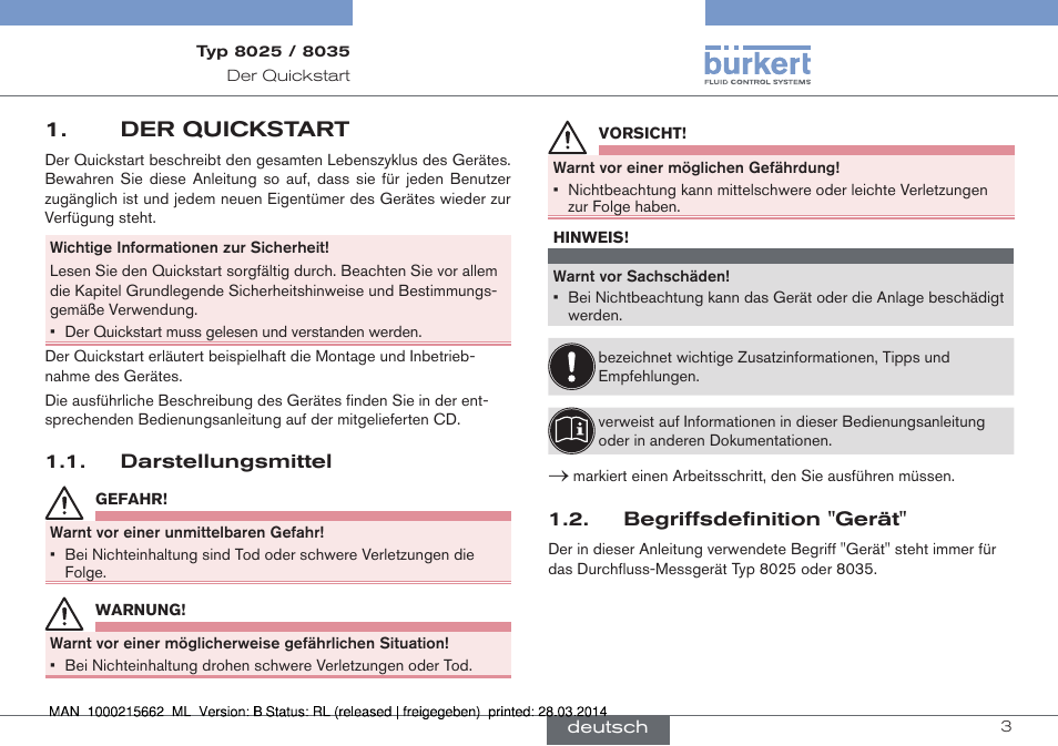 Der quickstart | Burkert Type 8035 User Manual | Page 59 / 174