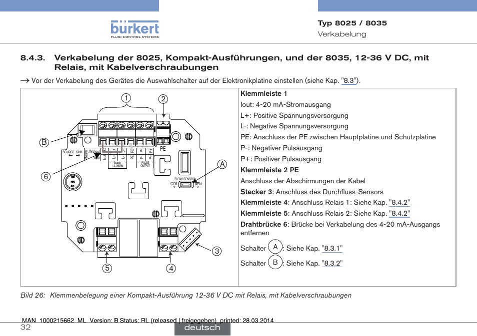 Deutsch | Burkert Type 8035 User Manual | Page 88 / 174