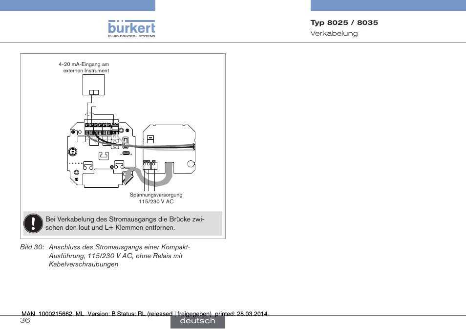 Deutsch | Burkert Type 8035 User Manual | Page 92 / 174