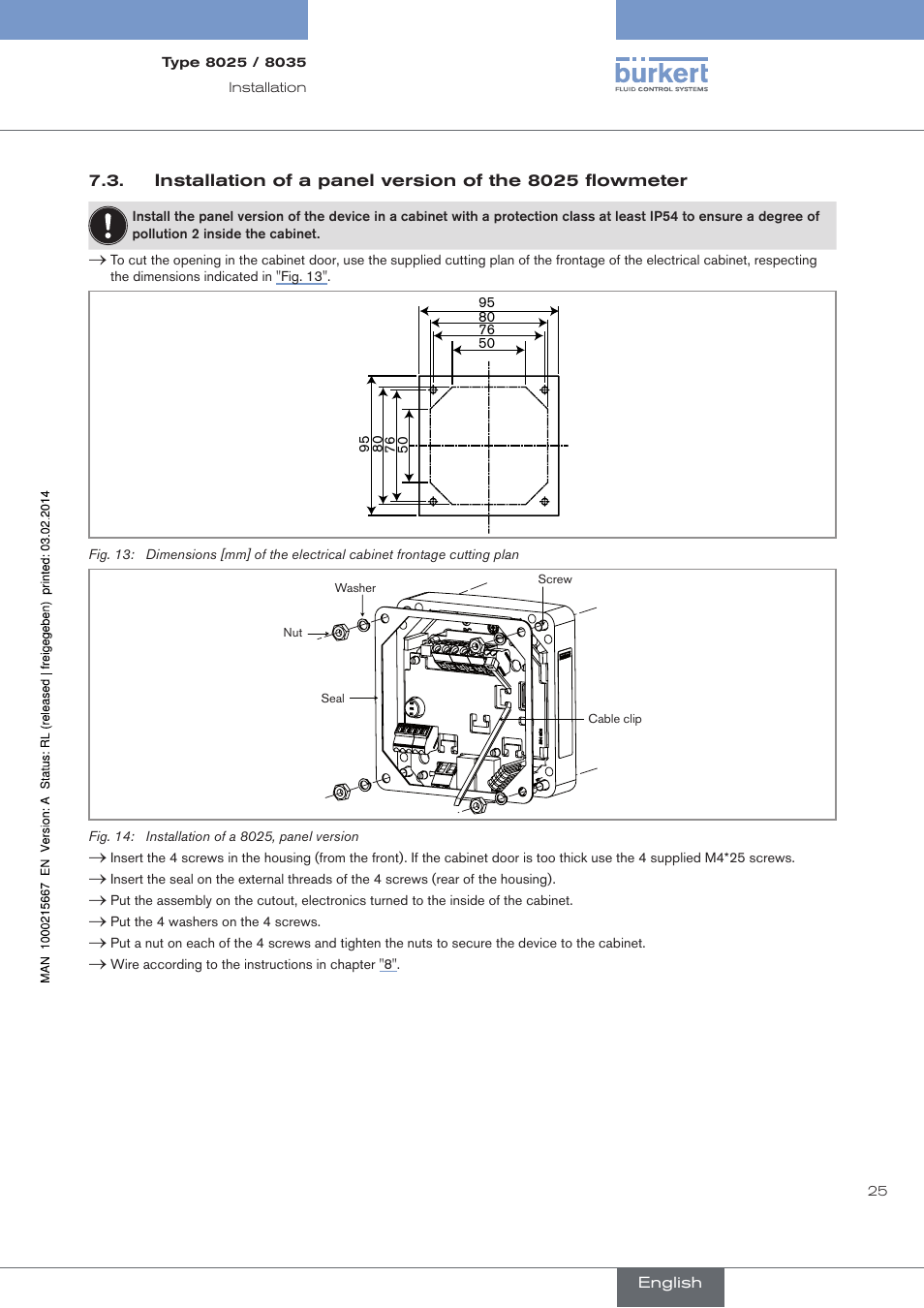 Burkert Type 8025 User Manual | Page 25 / 66