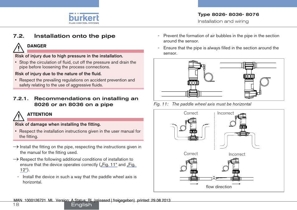 Burkert Type 8076 User Manual | Page 18 / 128