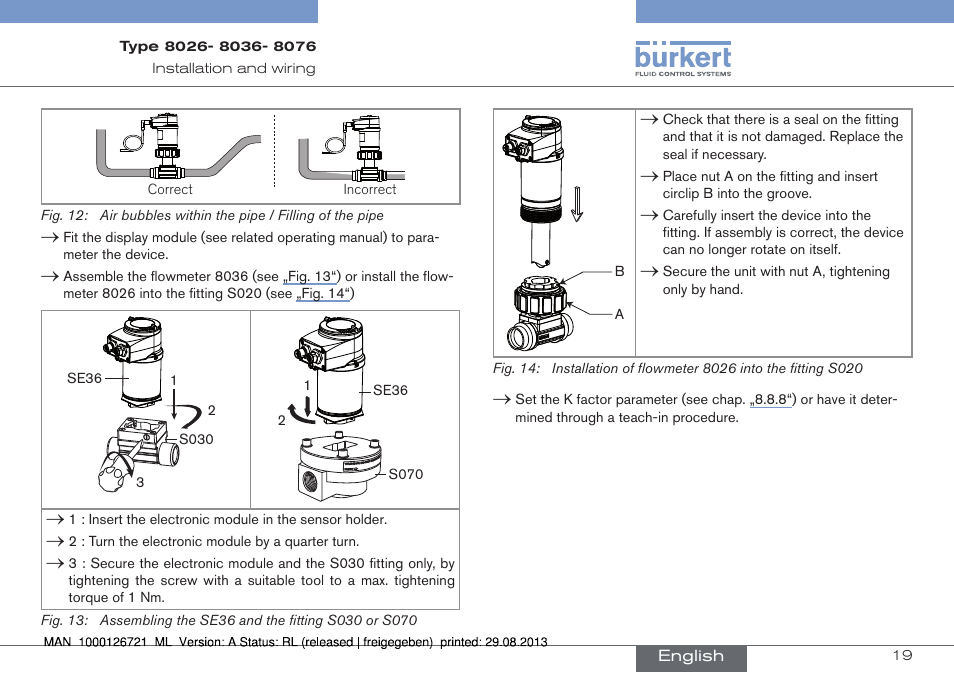 Burkert Type 8076 User Manual | Page 19 / 128