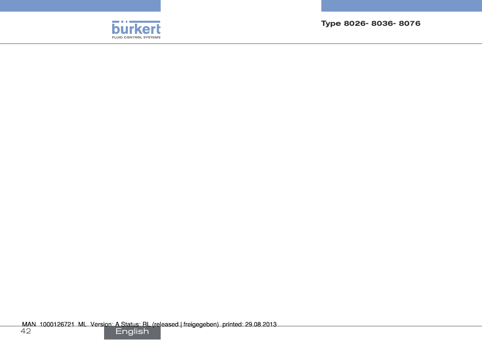 Burkert Type 8076 User Manual | Page 42 / 128