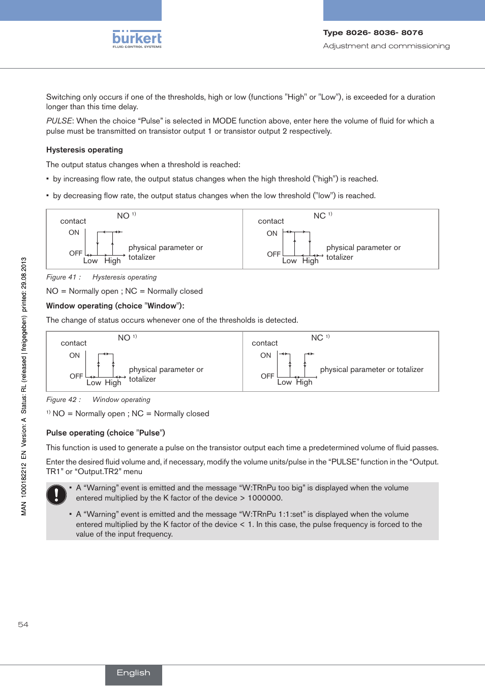 Burkert Type 8076 User Manual | Page 56 / 72