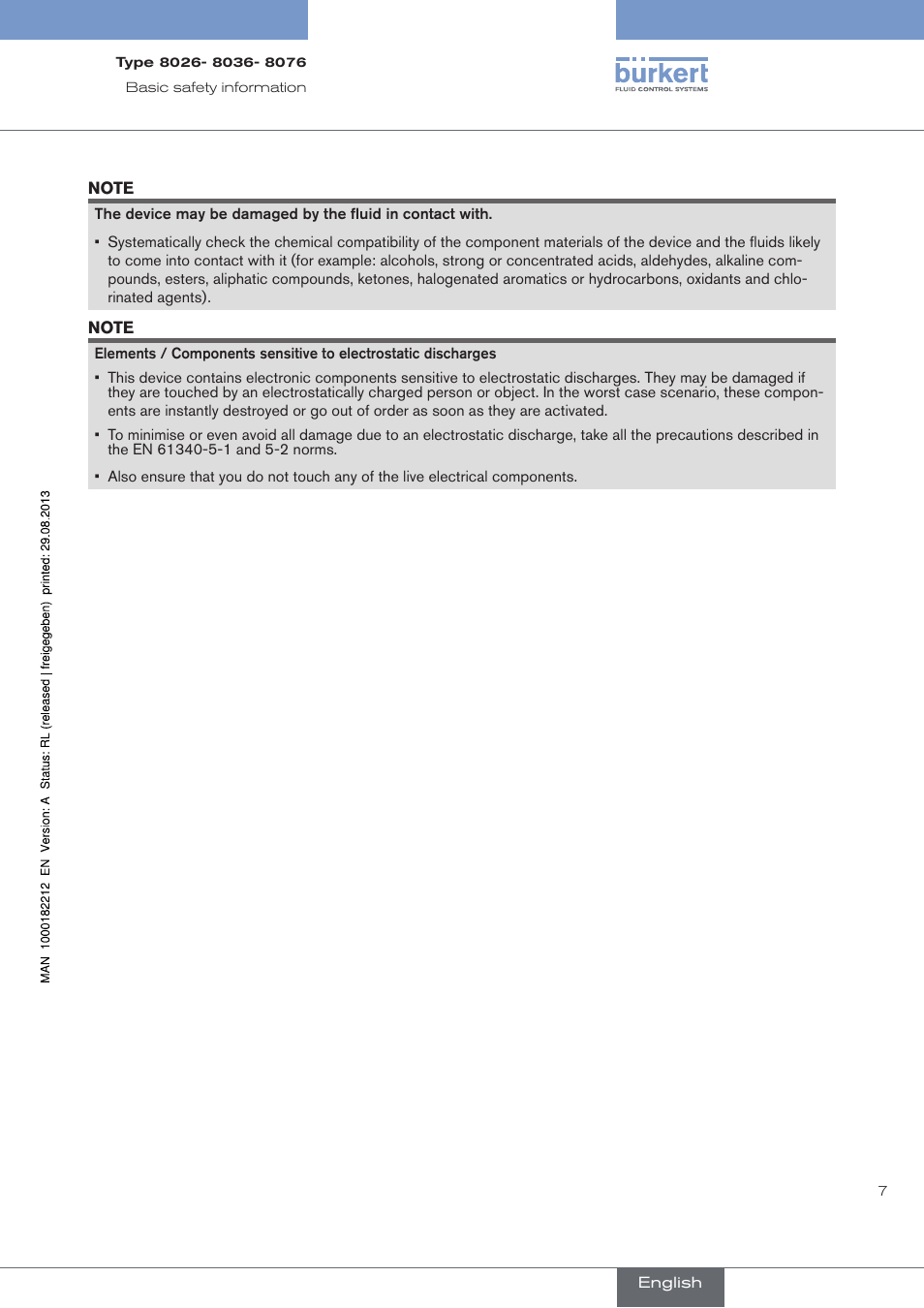 Burkert Type 8076 User Manual | Page 9 / 72