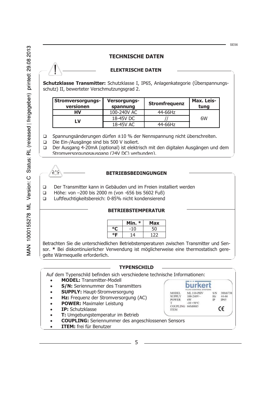 Burkert Type 8056 User Manual | Page 37 / 96