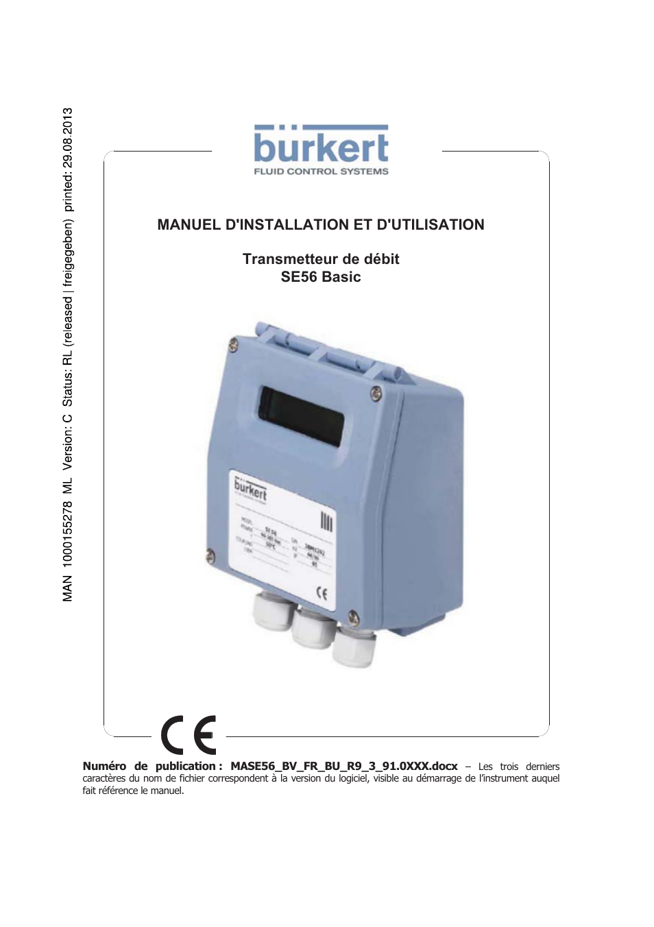 Français - se56 basic | Burkert Type 8056 User Manual | Page 65 / 96