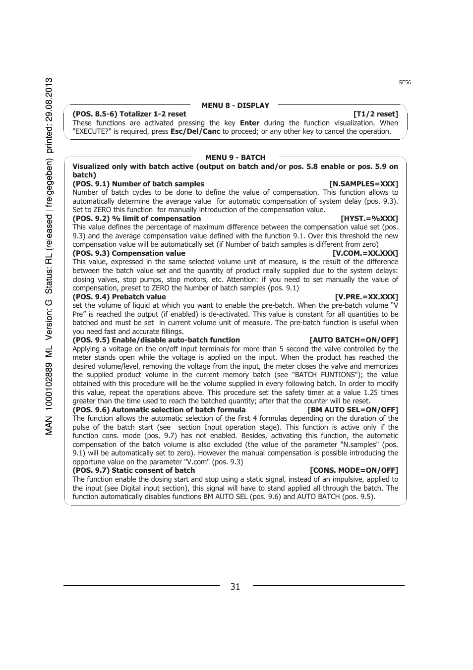 Burkert Type 8056 User Manual | Page 31 / 108