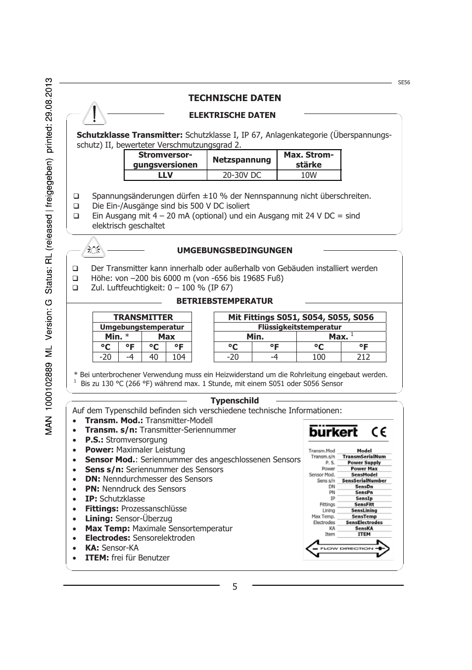 Burkert Type 8056 User Manual | Page 41 / 108