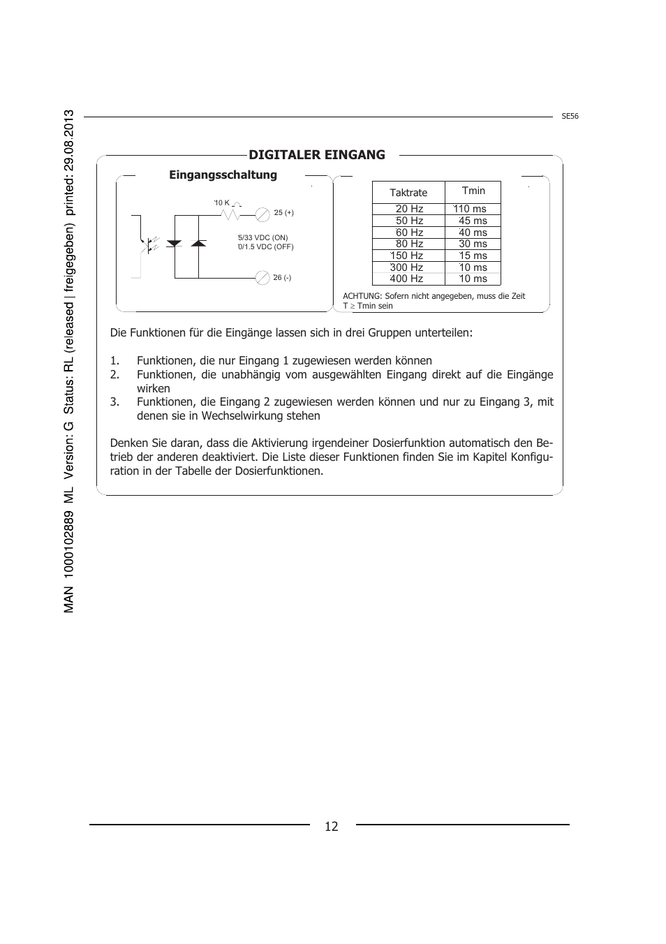 12 digitaler eingang | Burkert Type 8056 User Manual | Page 48 / 108