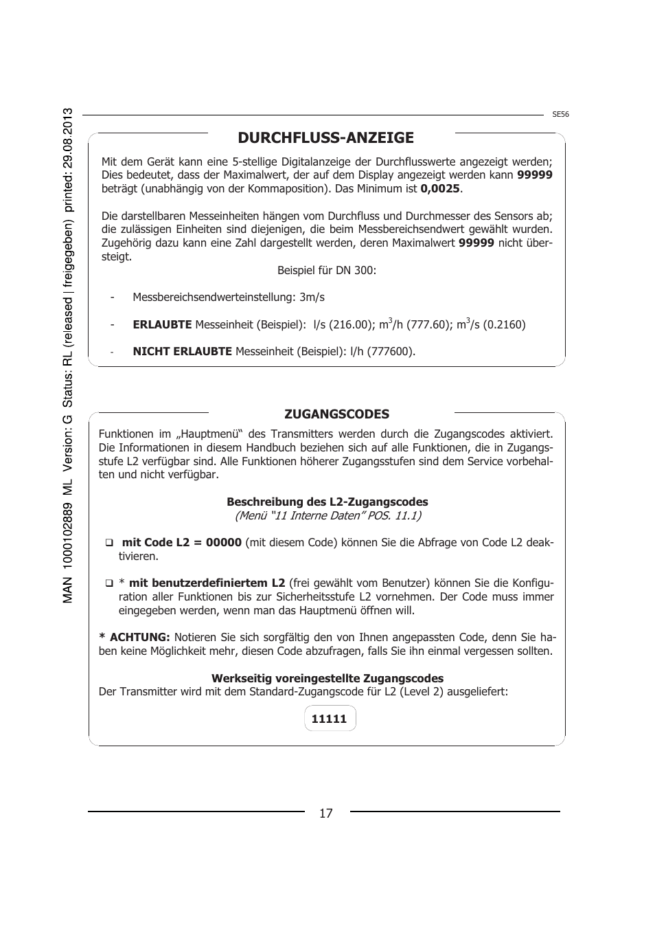 Durchfluss-anzeige | Burkert Type 8056 User Manual | Page 53 / 108