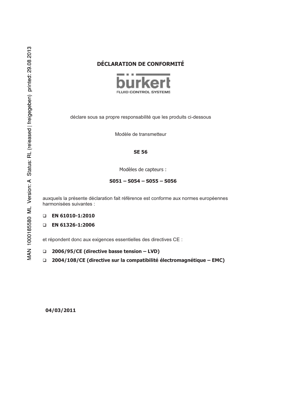 Burkert Type 8056 User Manual | Page 125 / 125