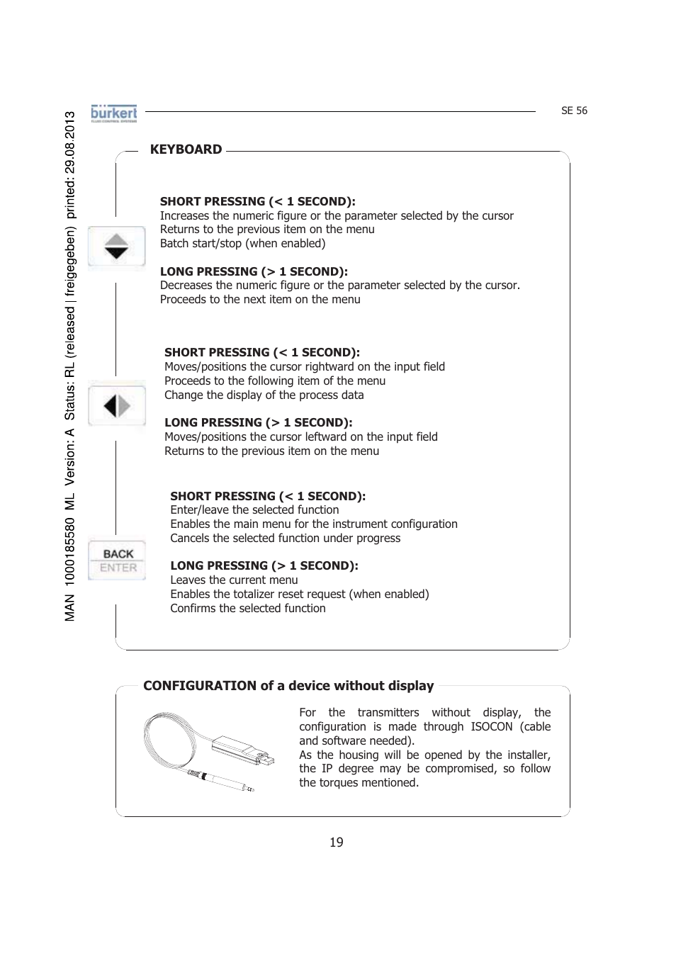 Burkert Type 8056 User Manual | Page 19 / 125