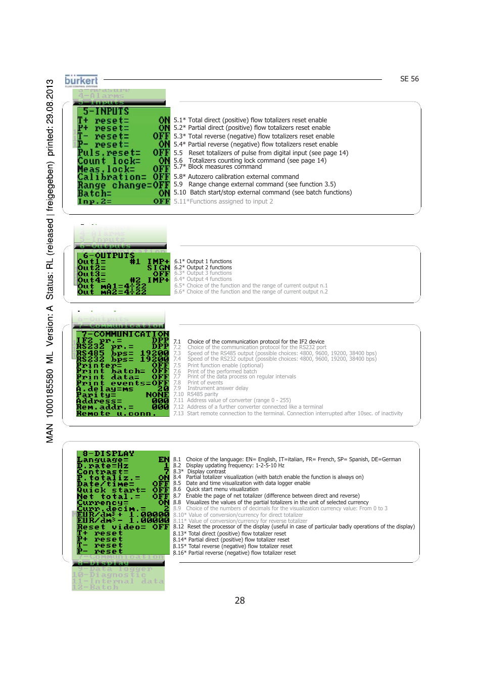 Burkert Type 8056 User Manual | Page 28 / 125