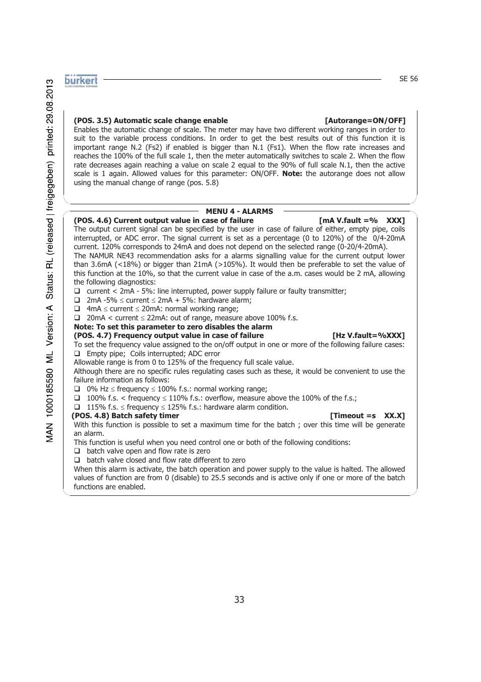 Burkert Type 8056 User Manual | Page 33 / 125