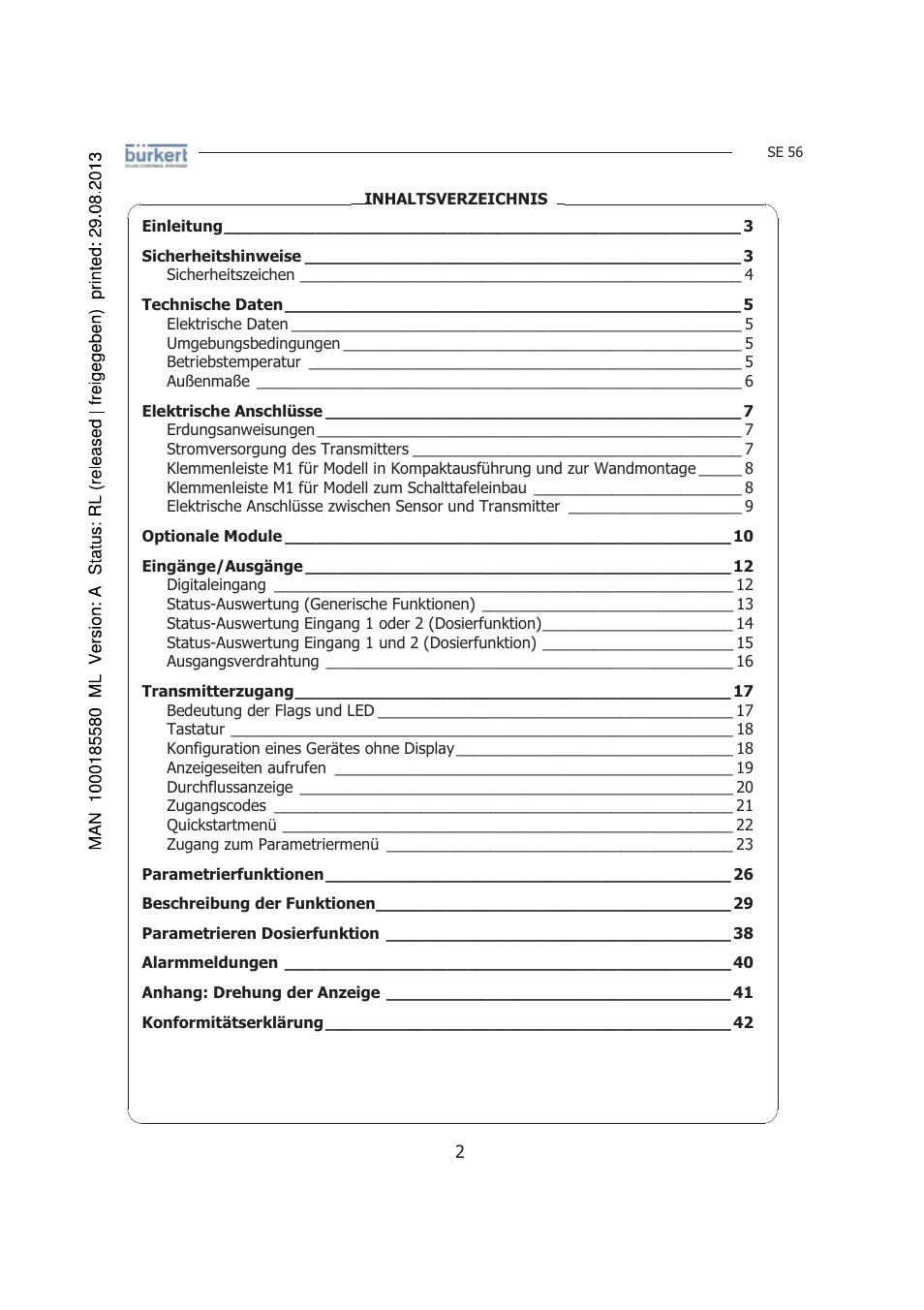 Burkert Type 8056 User Manual | Page 44 / 125