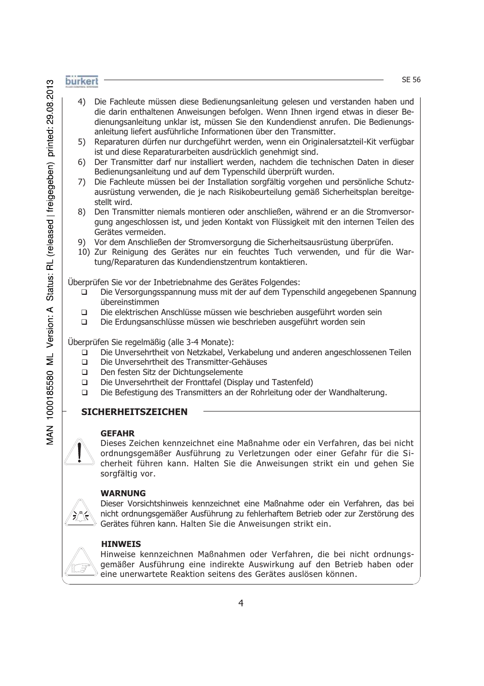 Burkert Type 8056 User Manual | Page 46 / 125