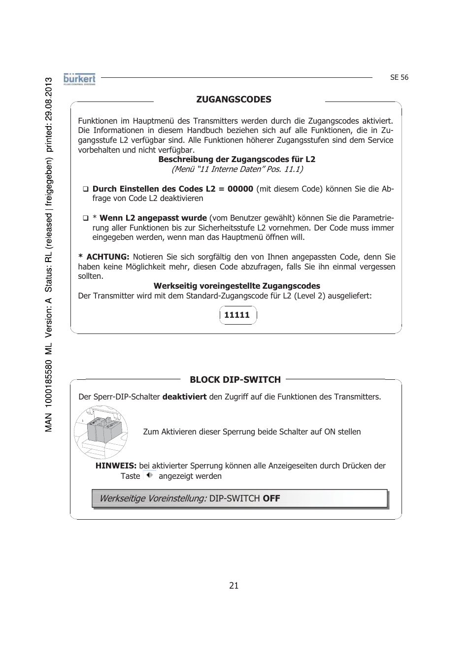 Burkert Type 8056 User Manual | Page 63 / 125