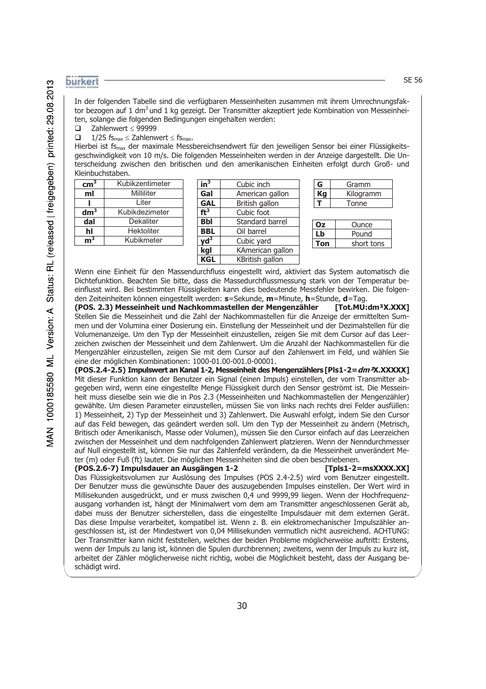 Burkert Type 8056 User Manual | Page 72 / 125