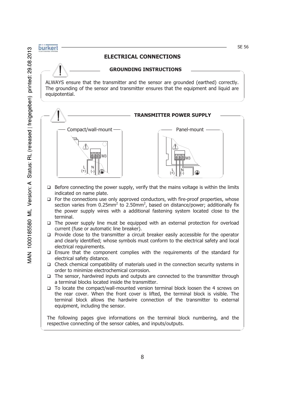 Burkert Type 8056 User Manual | Page 8 / 125