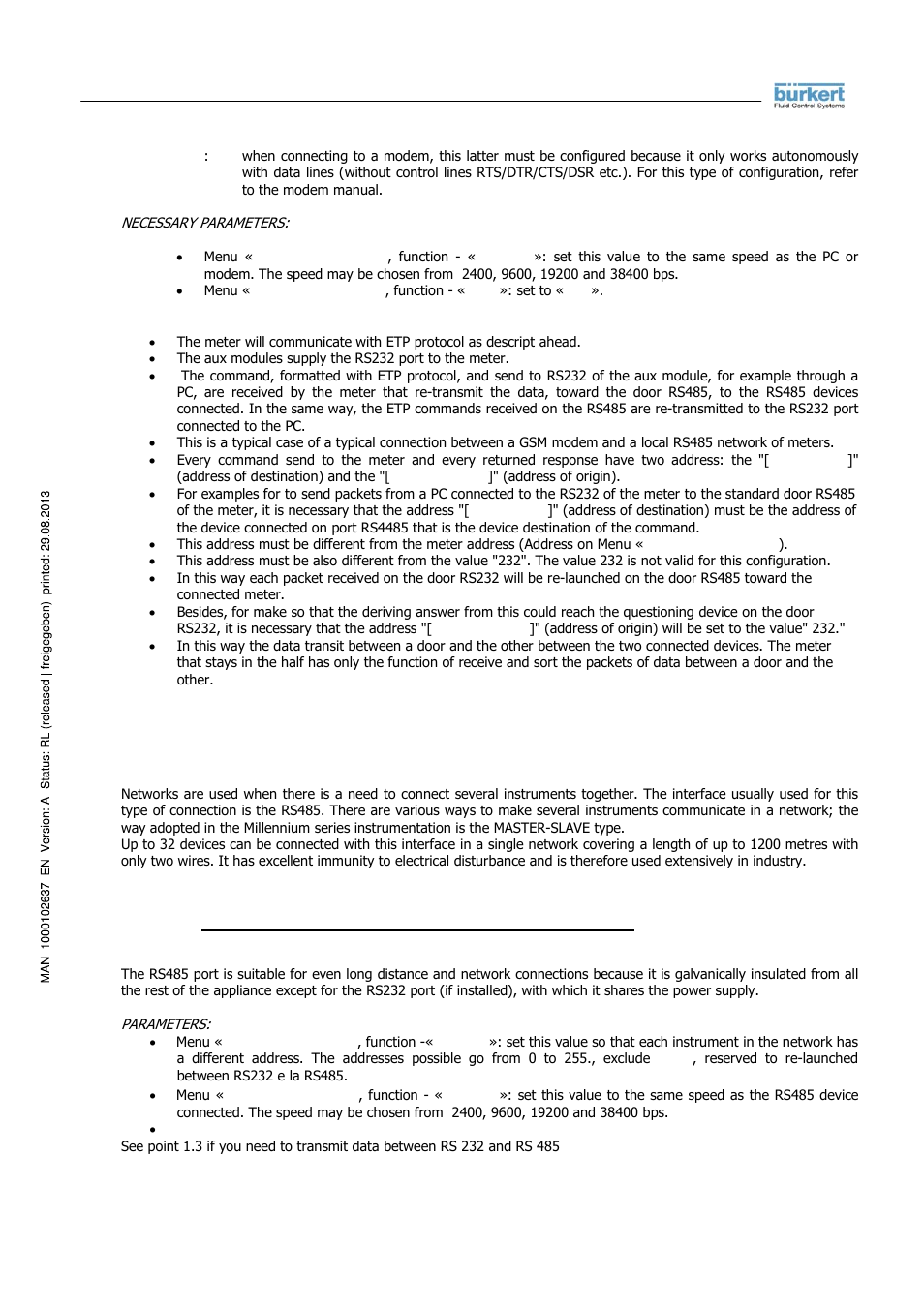 Burkert Type 8056 User Manual | Page 103 / 104