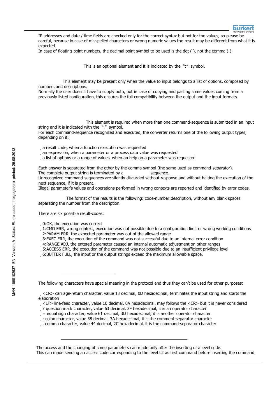 Burkert Type 8056 User Manual | Page 22 / 104