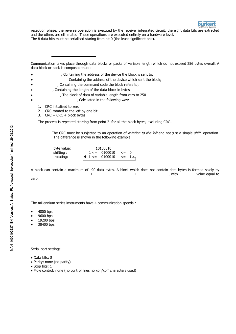 Burkert Type 8056 User Manual | Page 6 / 104