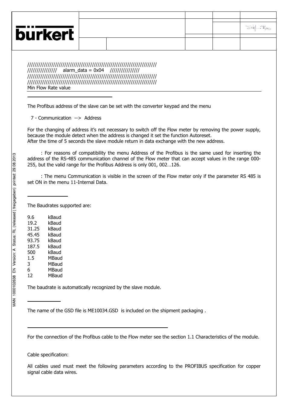 Burkert Type SE56 User Manual | Page 12 / 52