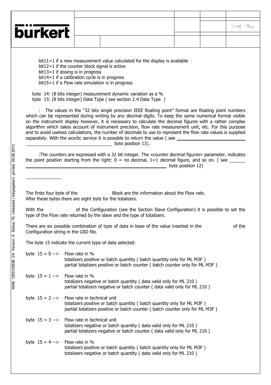 Burkert Type SE56 User Manual | Page 15 / 52