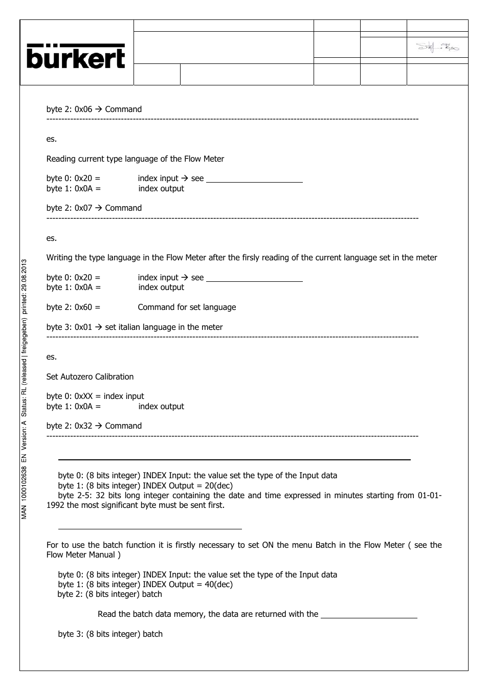 Burkert Type SE56 User Manual | Page 38 / 52