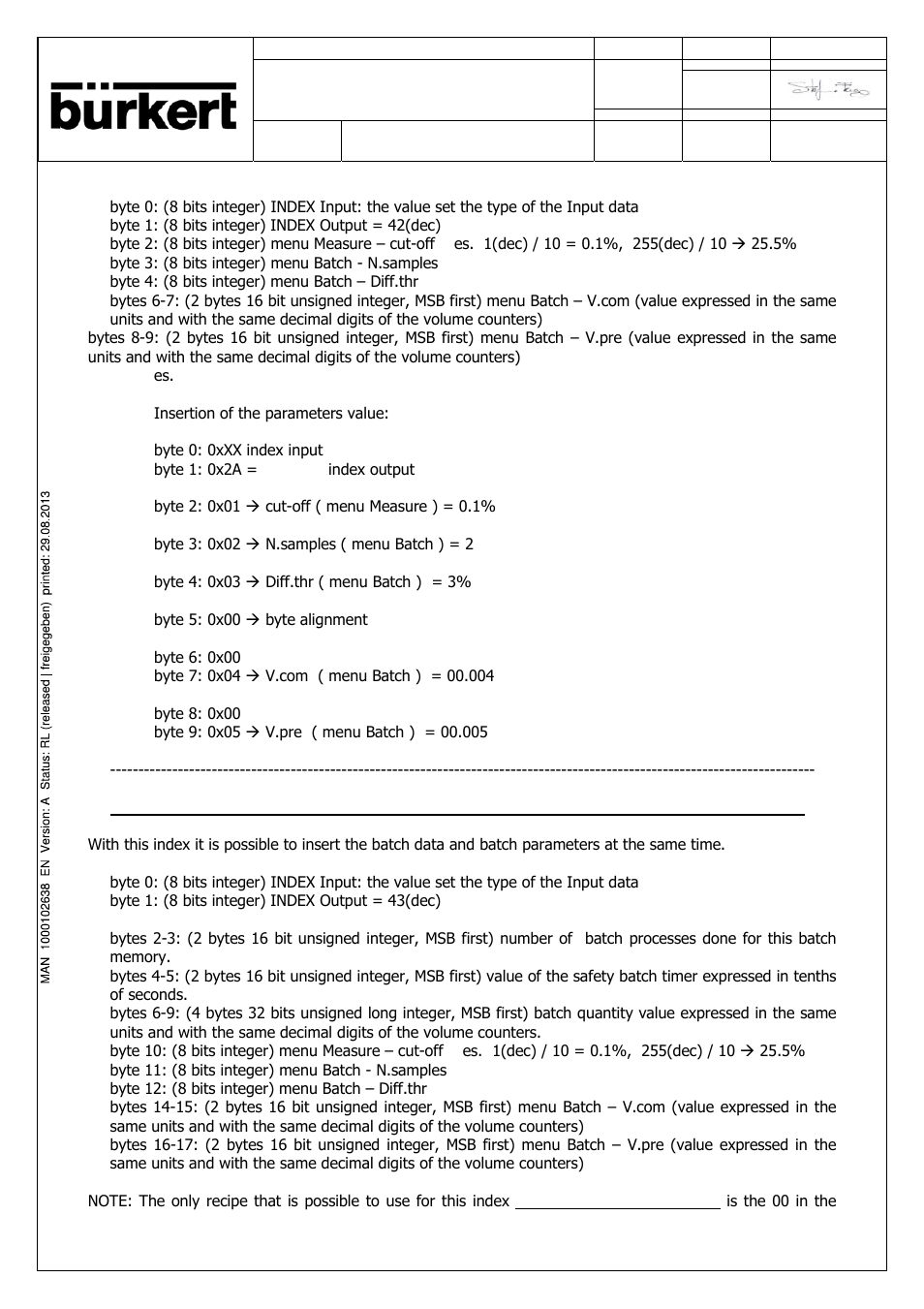 Burkert Type SE56 User Manual | Page 41 / 52