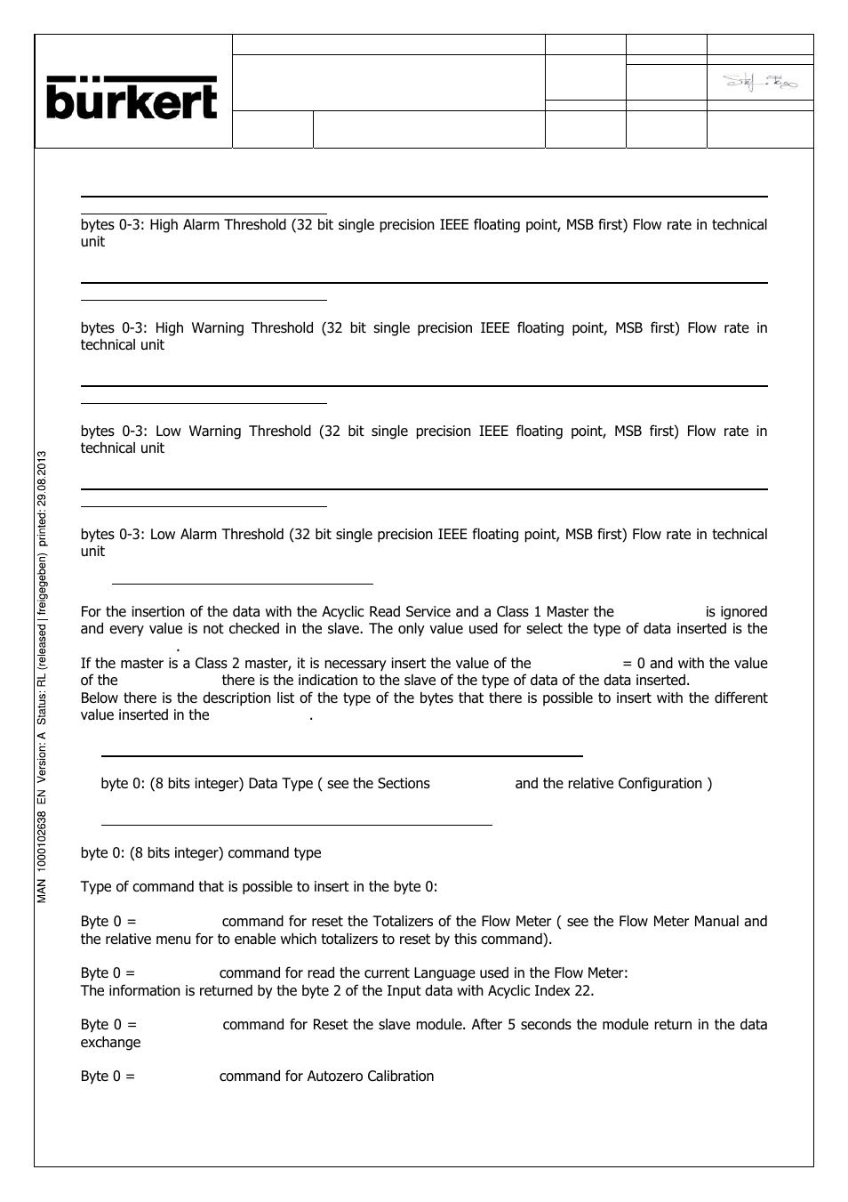 Burkert Type SE56 User Manual | Page 47 / 52