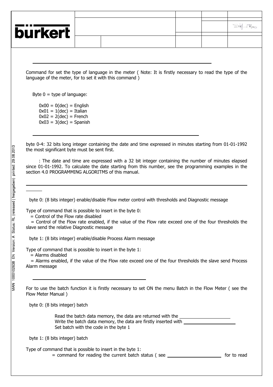 Burkert Type SE56 User Manual | Page 48 / 52