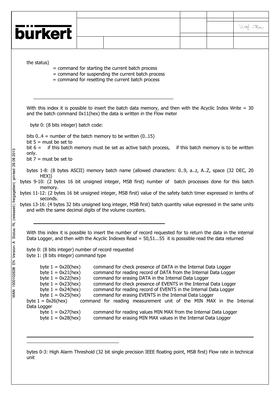 Burkert Type SE56 User Manual | Page 49 / 52