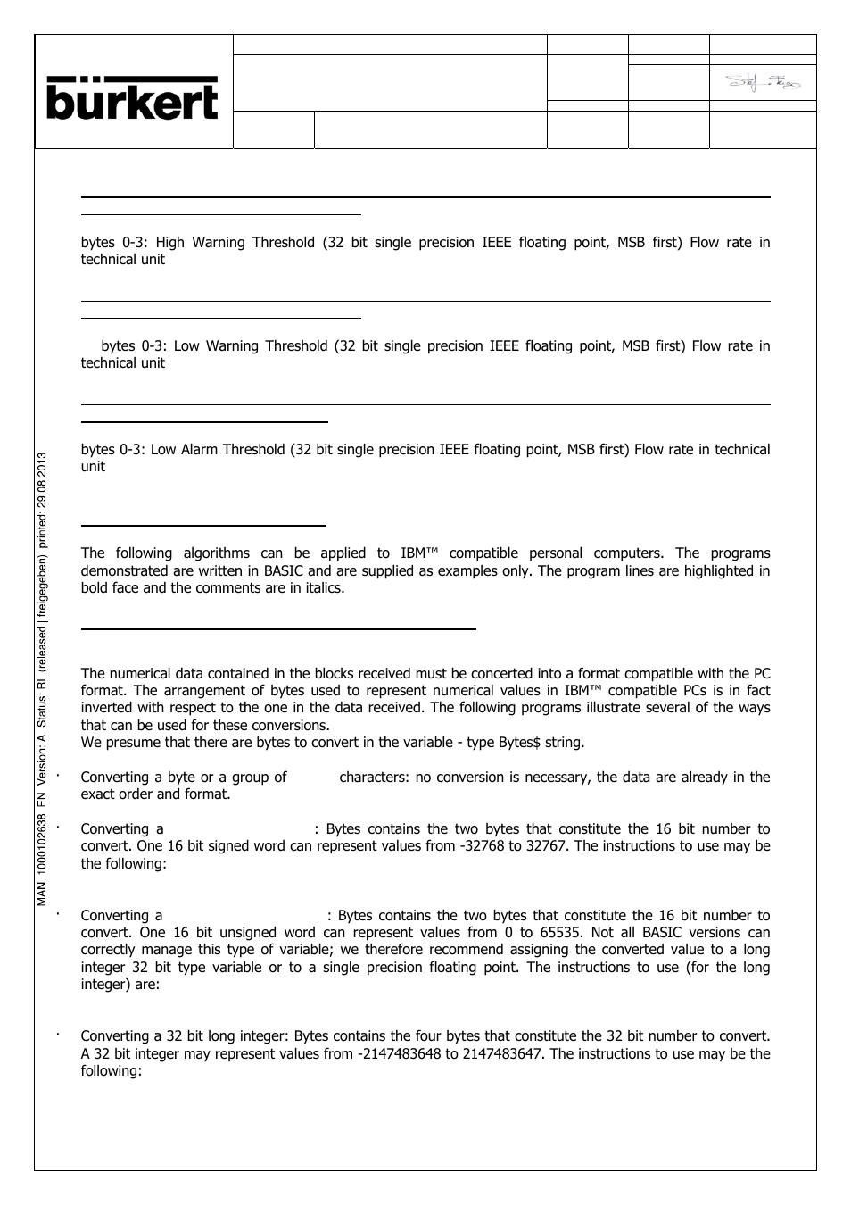 Burkert Type SE56 User Manual | Page 50 / 52