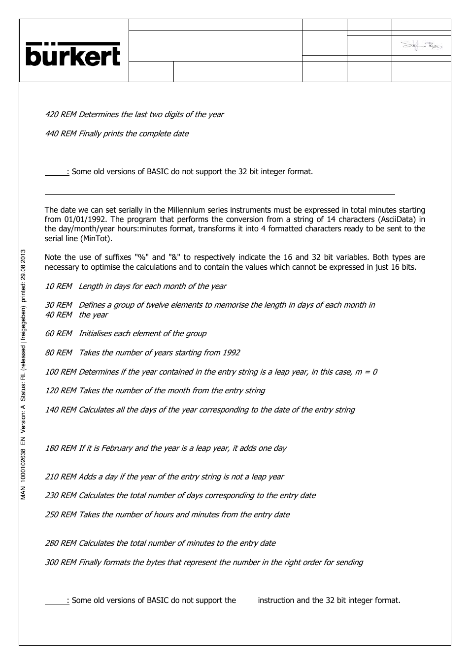 Burkert Type SE56 User Manual | Page 52 / 52