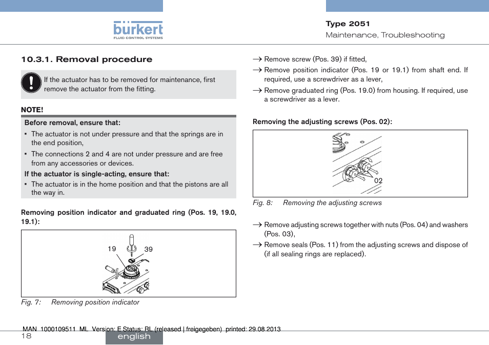 Burkert Type 2051 User Manual | Page 18 / 76