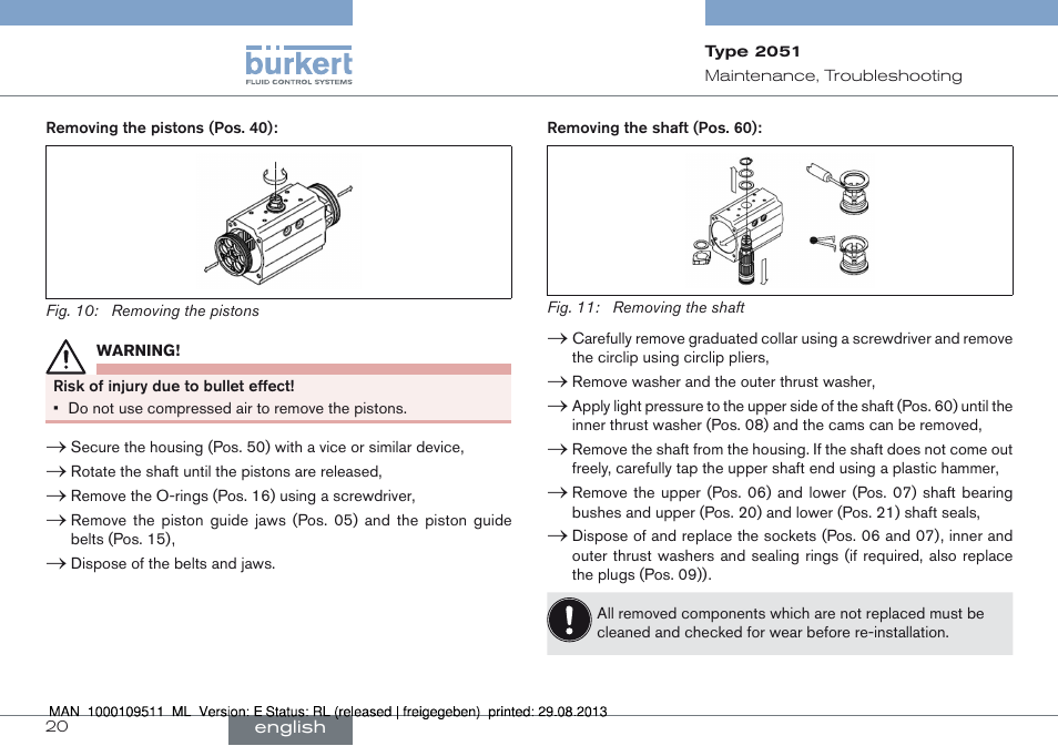 Burkert Type 2051 User Manual | Page 20 / 76