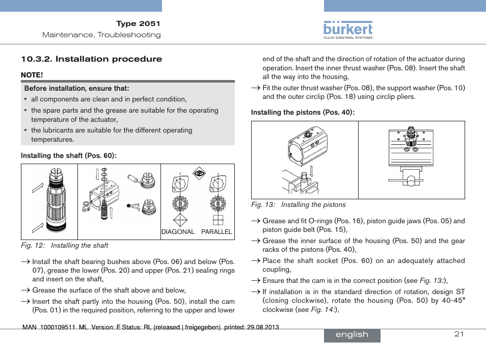 Burkert Type 2051 User Manual | Page 21 / 76