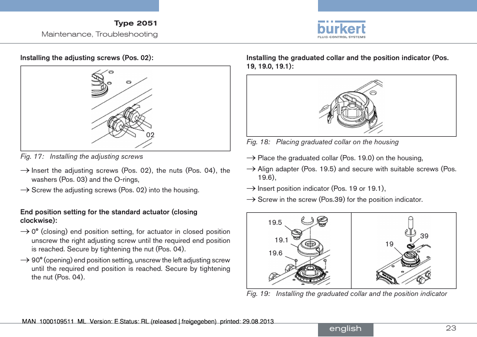 Burkert Type 2051 User Manual | Page 23 / 76