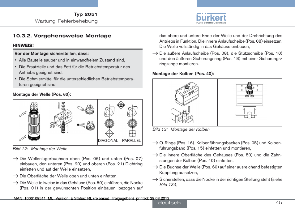 Burkert Type 2051 User Manual | Page 45 / 76