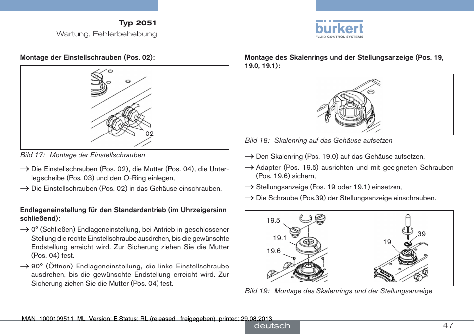 Burkert Type 2051 User Manual | Page 47 / 76