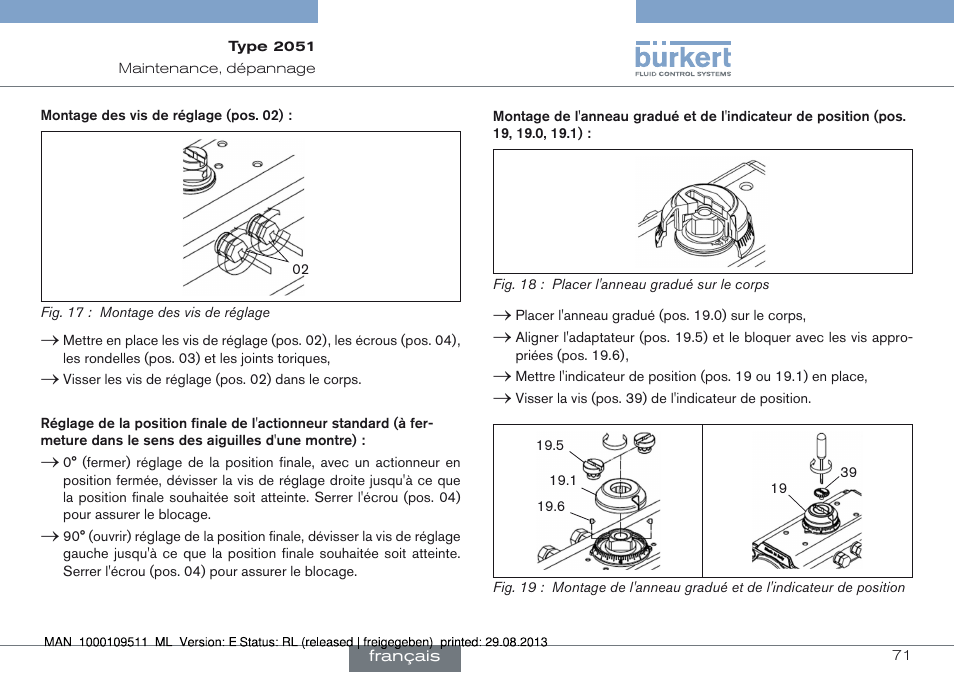 Burkert Type 2051 User Manual | Page 71 / 76